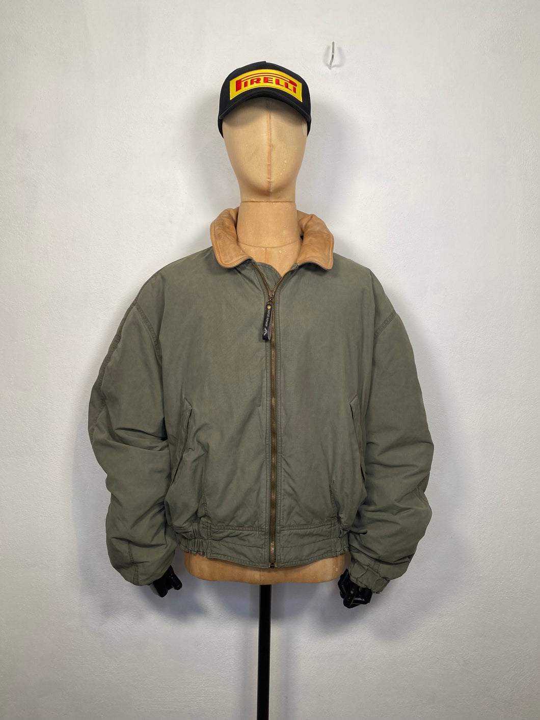 1980s Aj nylon / cotton bomber jacket