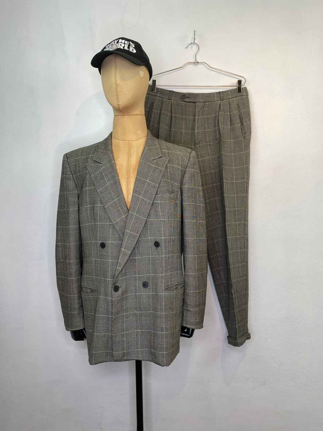 1980s Hugo Boss gray Cerruti suit
