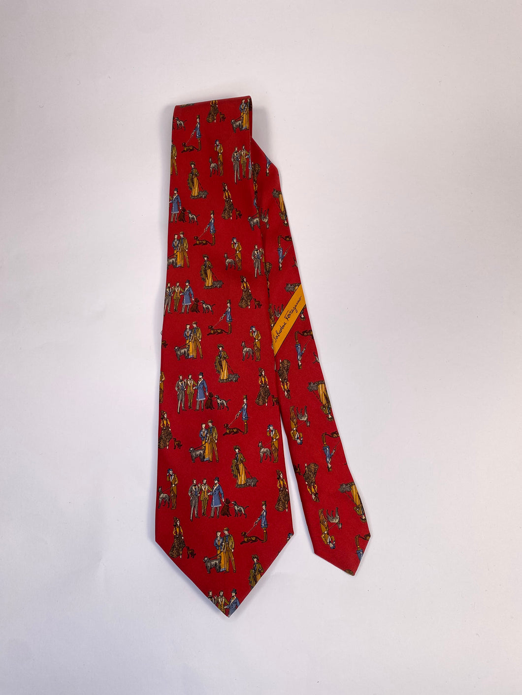 Salvatore Ferragamo necktie red