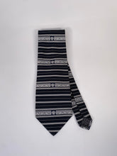 Load image into Gallery viewer, 1990s Gianni Versace necktie silver / black
