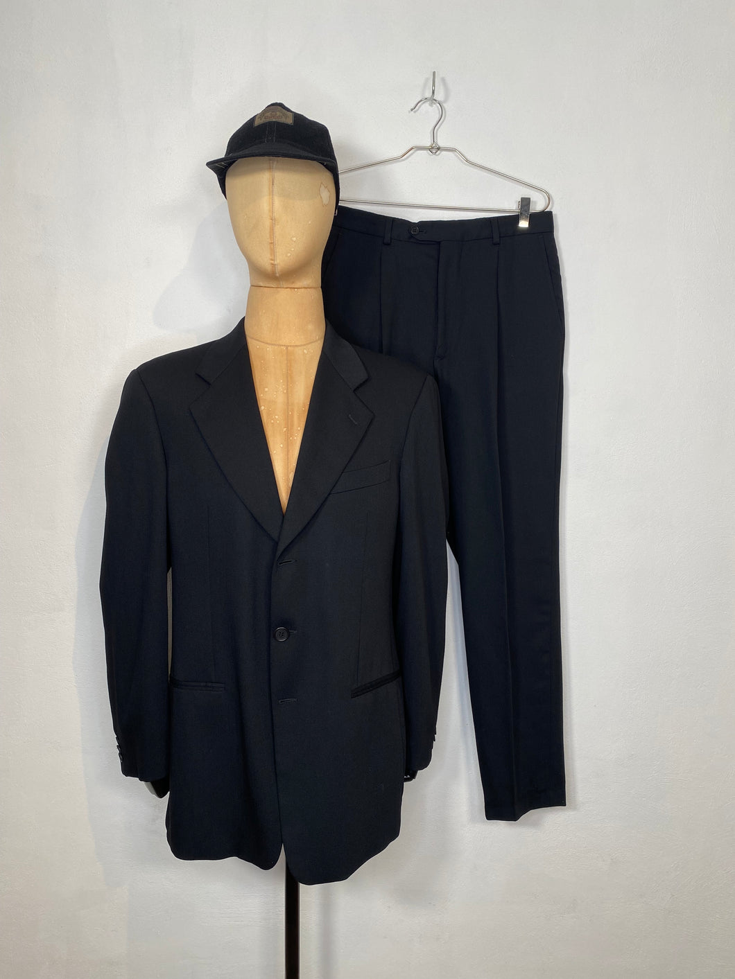 1982 Giorgio Armani single breast suit black
