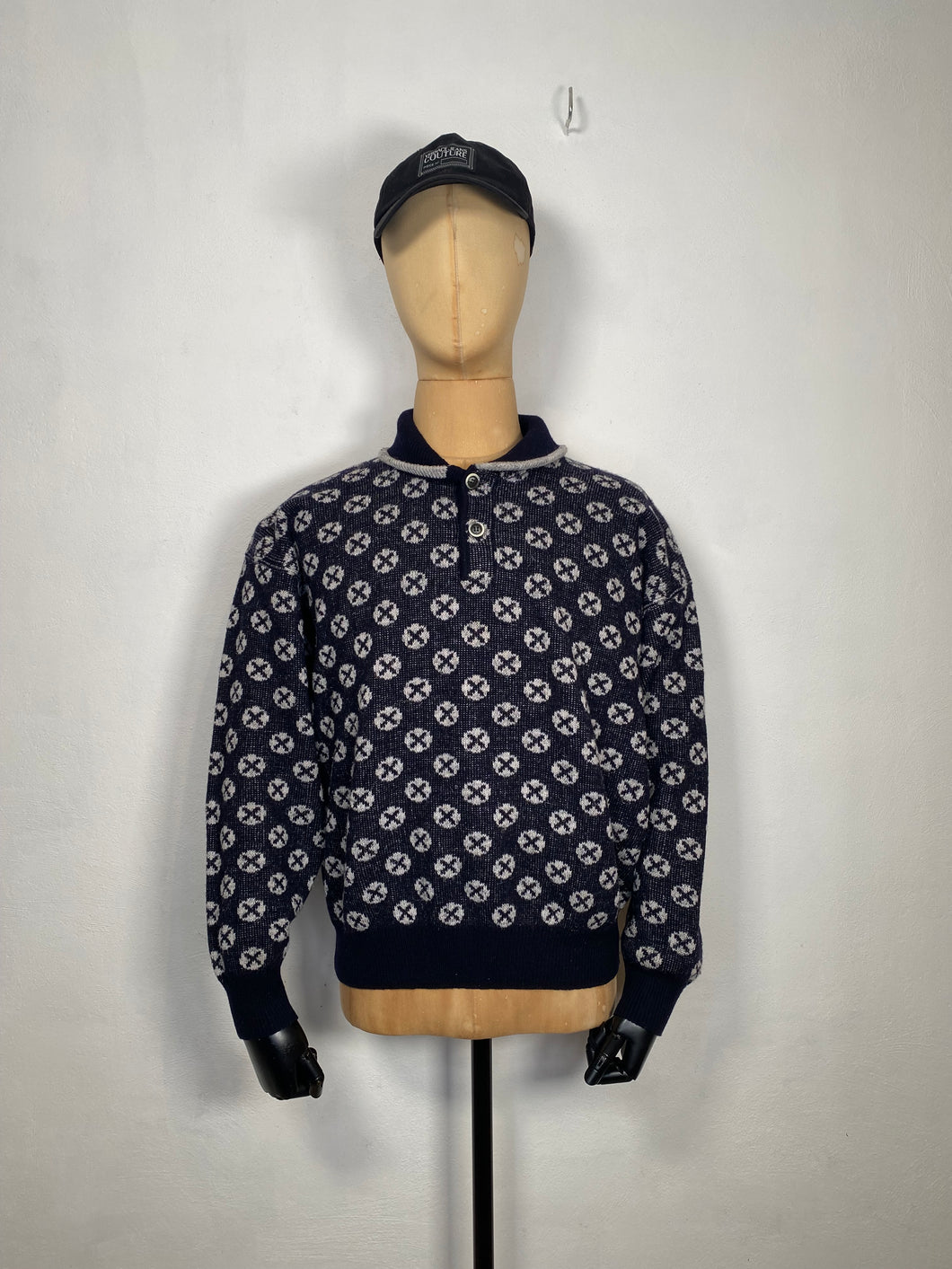 1980s Giorgio Armani shawl collar jumper