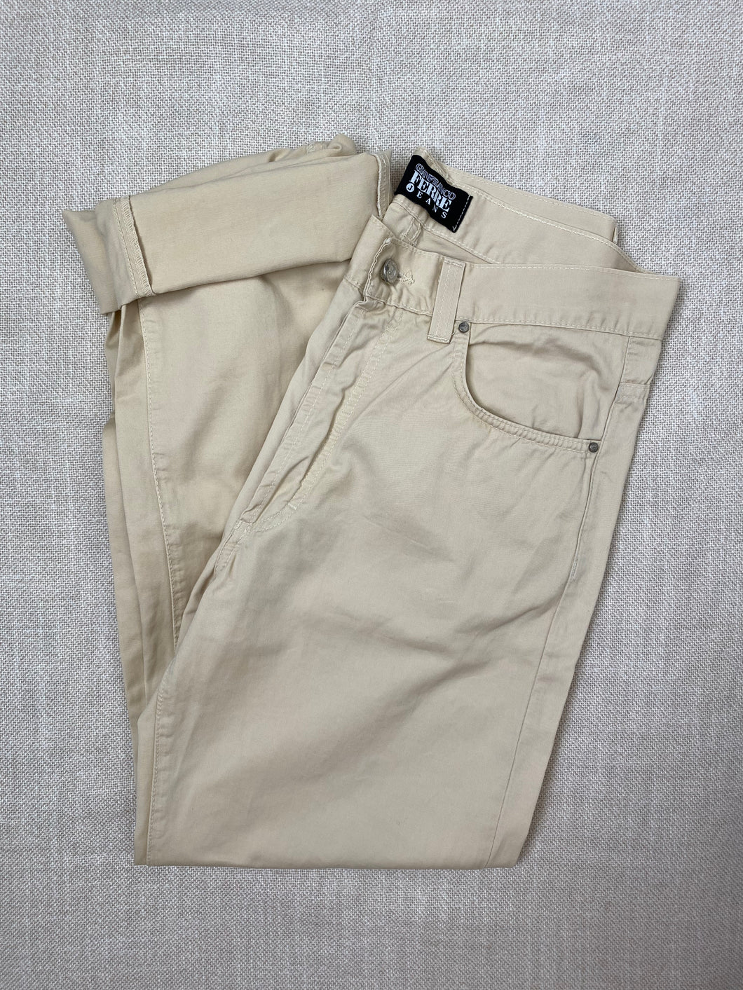 1990s GIANFRANCO FERRE jeans beige