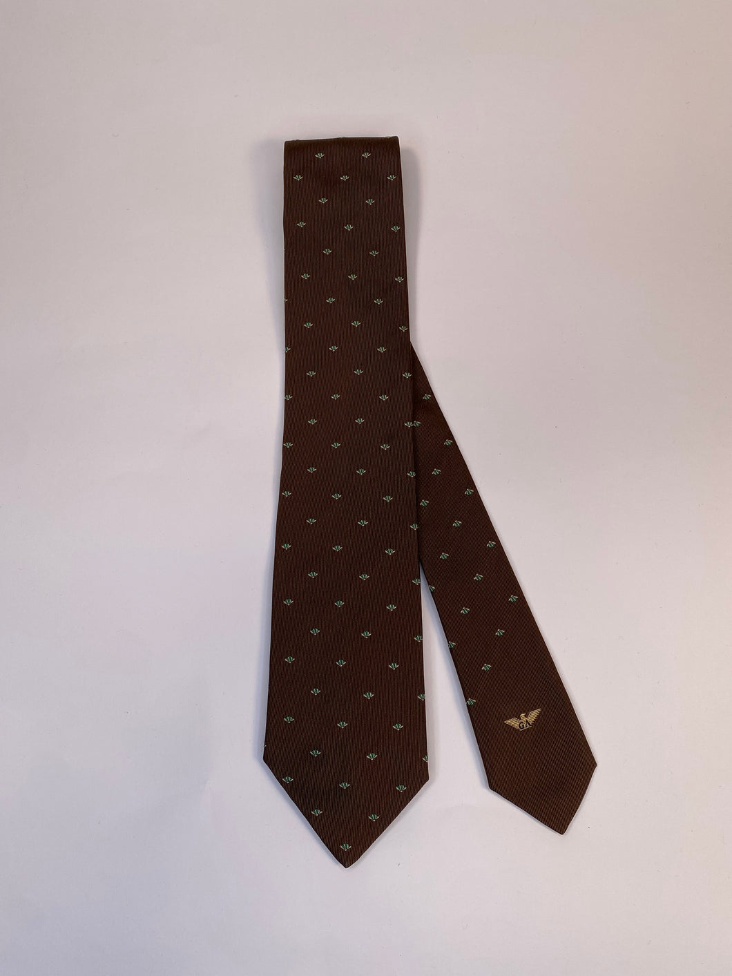 1980s Giorgio Armani necktie brown