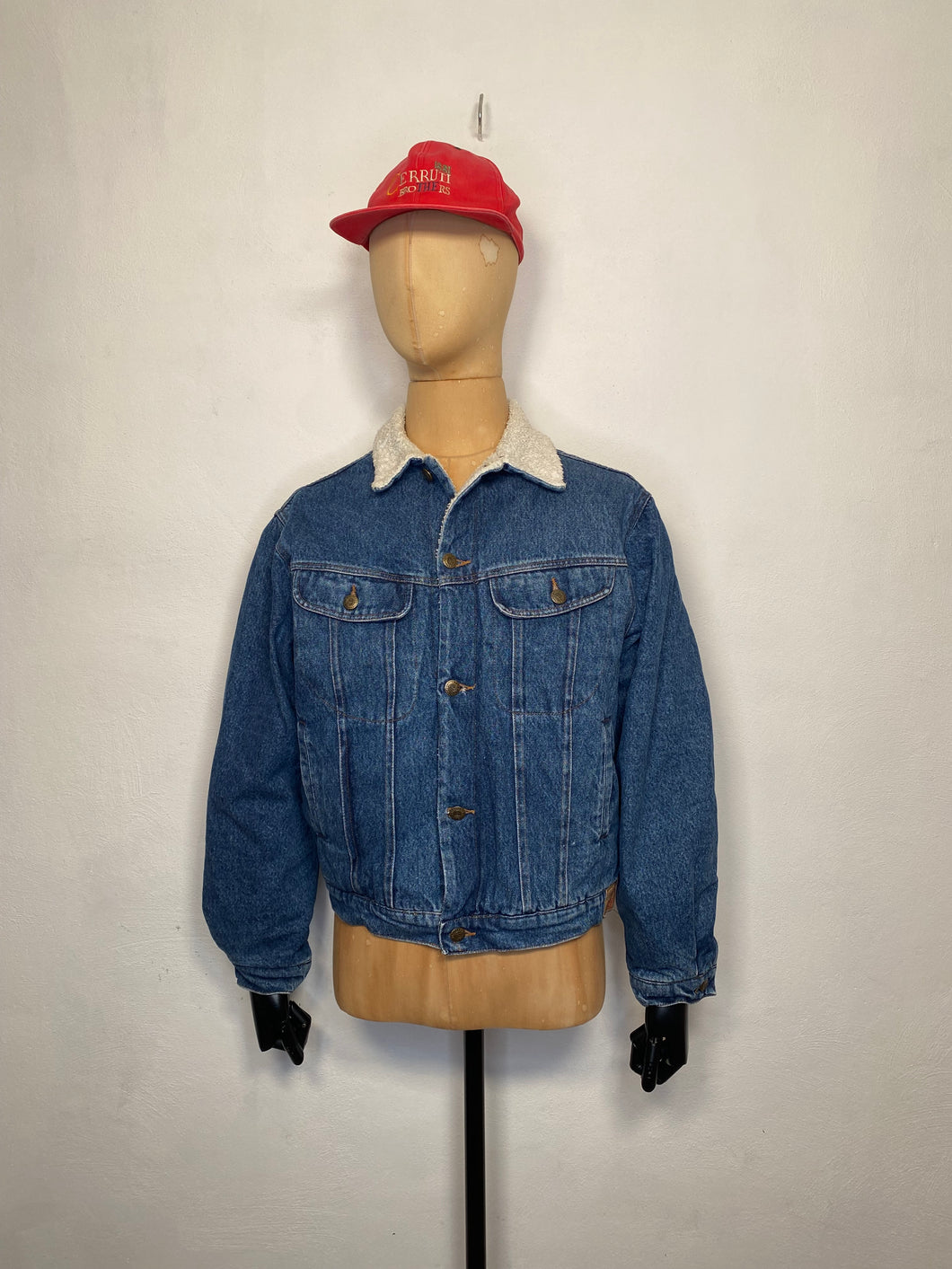 1980s Fiorucci denim jacket / teddy lining