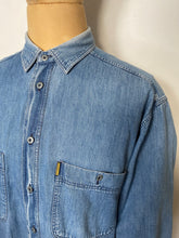 Load image into Gallery viewer, 1989 aj denim shirt gold label
