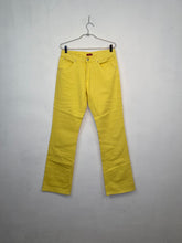 Load image into Gallery viewer, 1980s Fiorucci bootcut jeans yellow NOS
