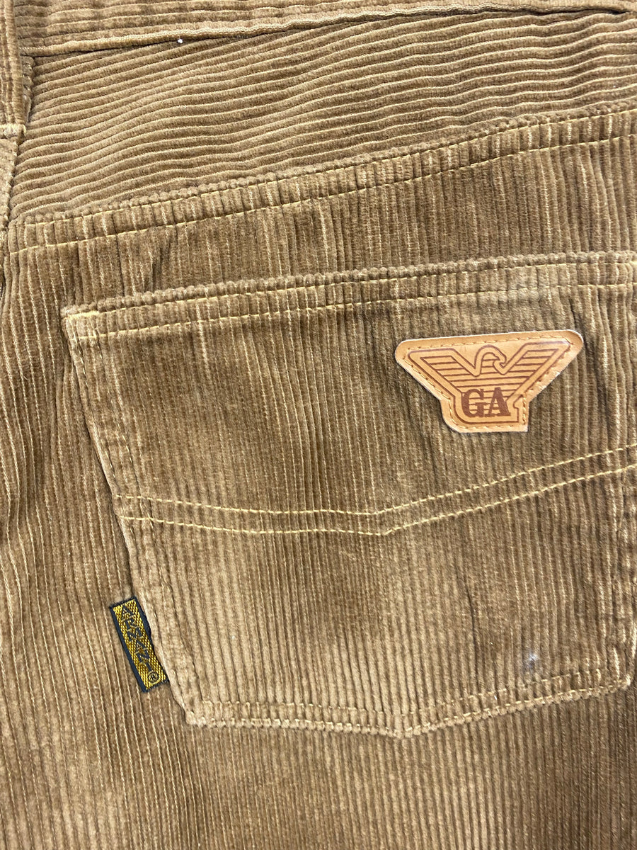 1980s Armani Jeans corduroy pants brown Bluehorse.clothing