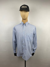 Load image into Gallery viewer, 1990s Giorgio Armani LeCollezioni shirt blue checks
