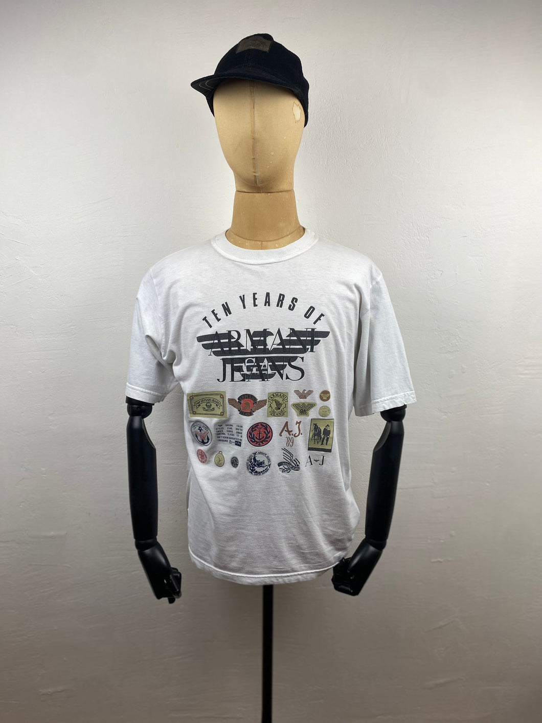 1989 Armani jeans T-Shirt white