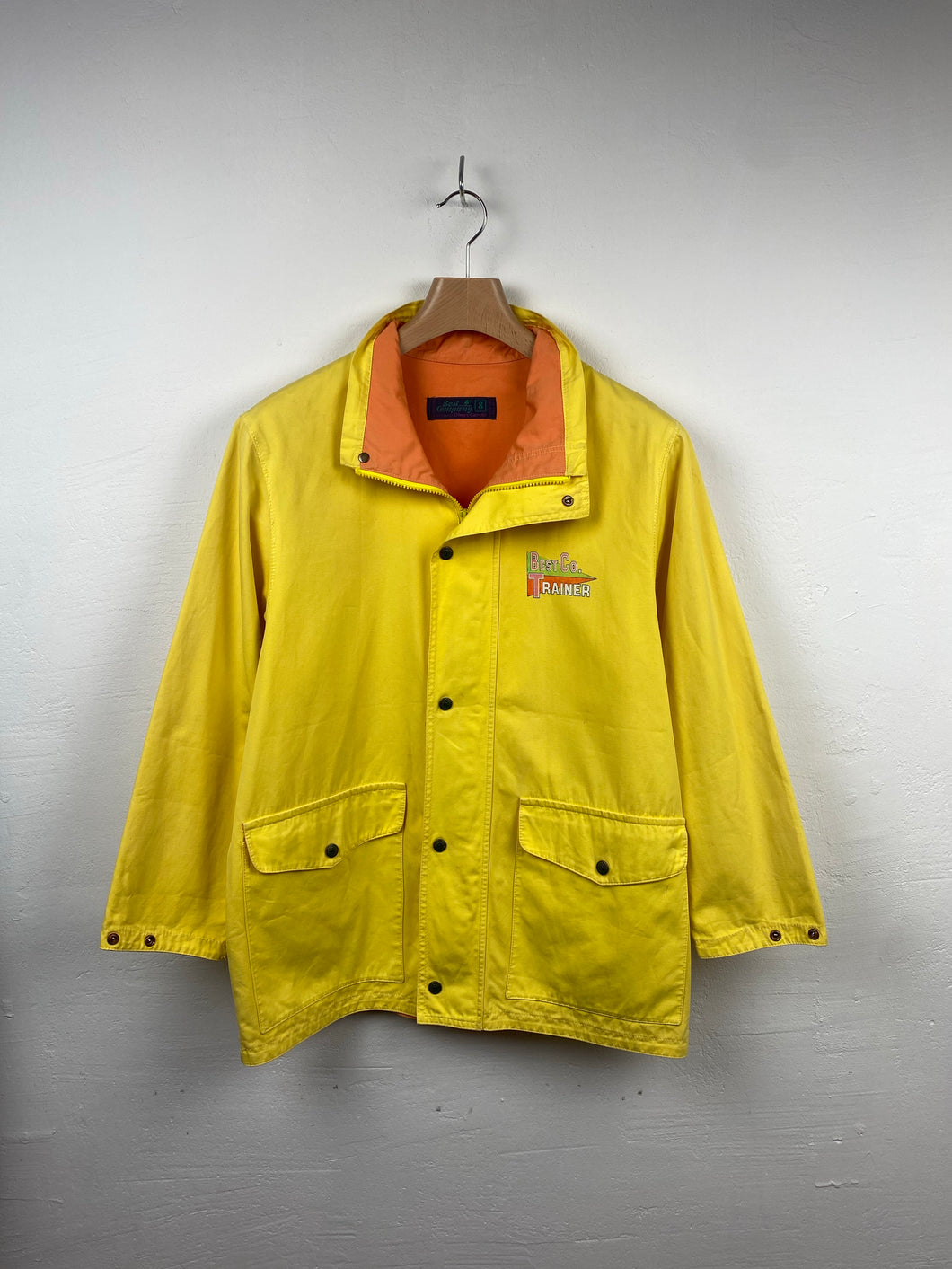 1980s Best Company coat yellow