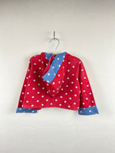 Load image into Gallery viewer, 1960s polka dot cape red
