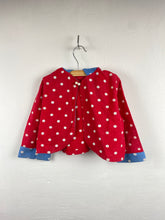 Load image into Gallery viewer, 1960s polka dot cape red
