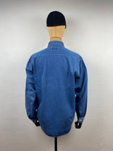 Load image into Gallery viewer, 1980s Aj heavy denim shirt blue
