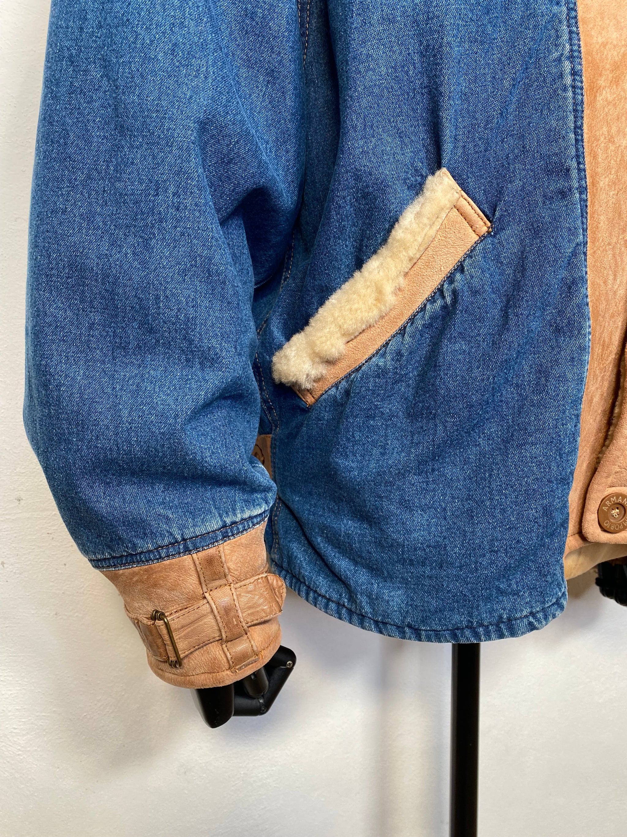 1980s Emporio Armani denim / leather jacket – Bluehorse.clothing