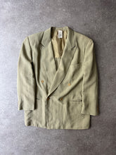 Load image into Gallery viewer, 1980s Giorgio Armani black label linen blazer beige
