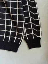 Load image into Gallery viewer, 1980s Giorgio Armani jumper black / white geometric
