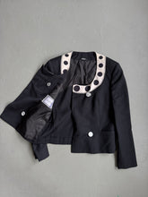 Load image into Gallery viewer, 1980s Gianni Versace silk jacket black / white
