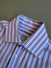 Load image into Gallery viewer, 1990s Gianfranco Ferre shirt red blue stripes
