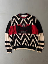 Load image into Gallery viewer, 1990s Gianfranco Ferre jumper wool black / white / red
