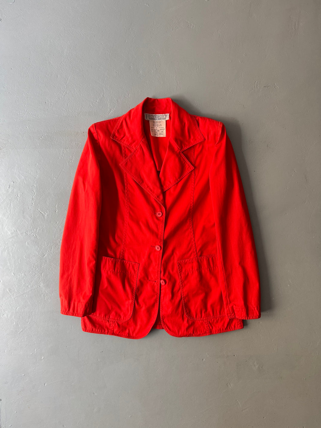 1970s Givenchy jacket red