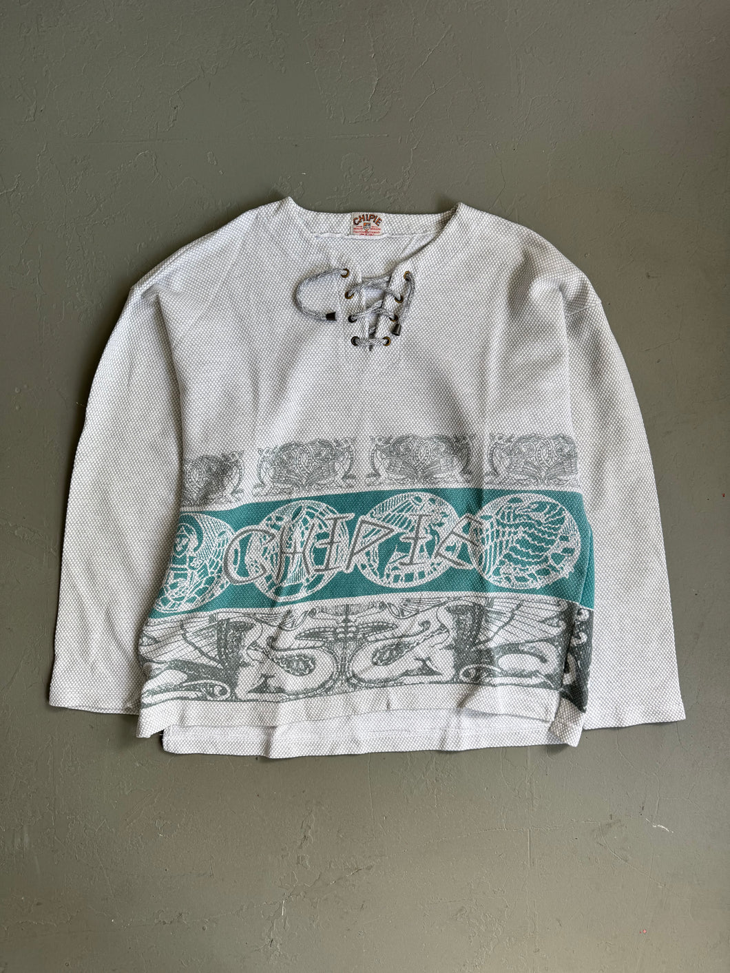 1990s Chipie sweater Viking print