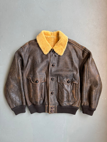 1987 Emporio Armani sheepskin bomber jacket