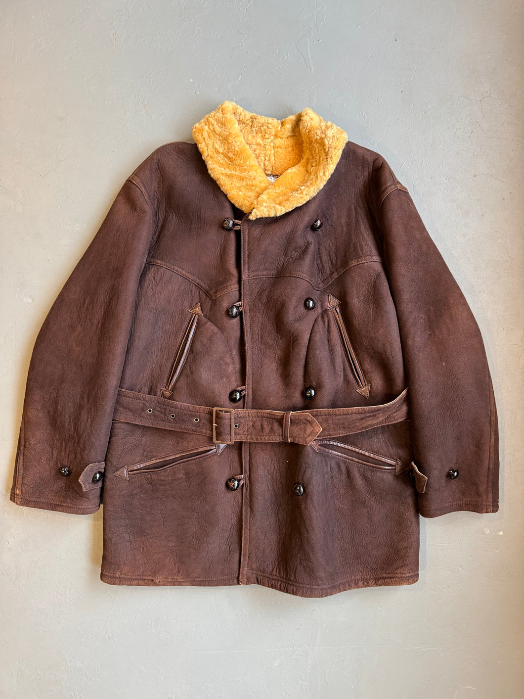 1987 Emporio Armani sheepskin coat