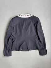 Load image into Gallery viewer, 1980s Gianni Versace silk jacket black / white
