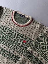 Load image into Gallery viewer, 1980s Emporio Armani winter jumper green / red
