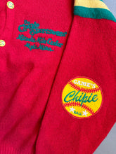 Load image into Gallery viewer, 1990s Chipie Baseball cardigan red
