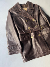 Load image into Gallery viewer, 1989 Aj heavy leather jacket brown
