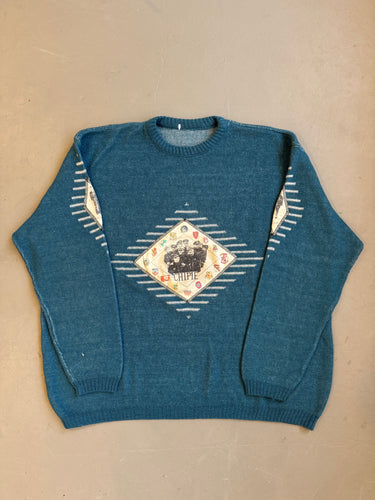 1980s Chipie jumper Ryder petrol vintage archive fashion 