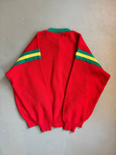 Load image into Gallery viewer, 1990s Chipie Baseball cardigan red
