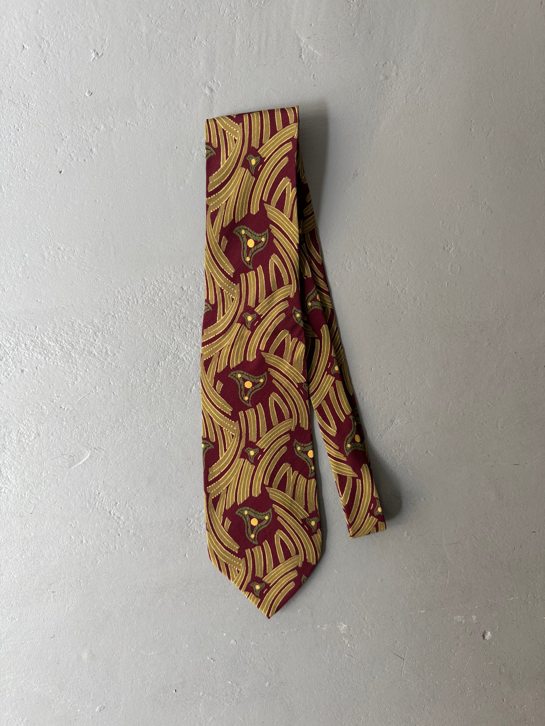 1990s Emporio Armani necktie red / beige
