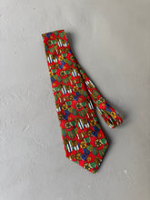 Load image into Gallery viewer, 1980s Gianfranco Ferre necktie red emblems
