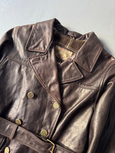 Load image into Gallery viewer, 1989 Aj heavy leather jacket brown
