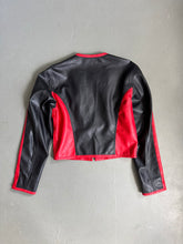 Load image into Gallery viewer, 1990s Chipie biker jacket short  red / black
