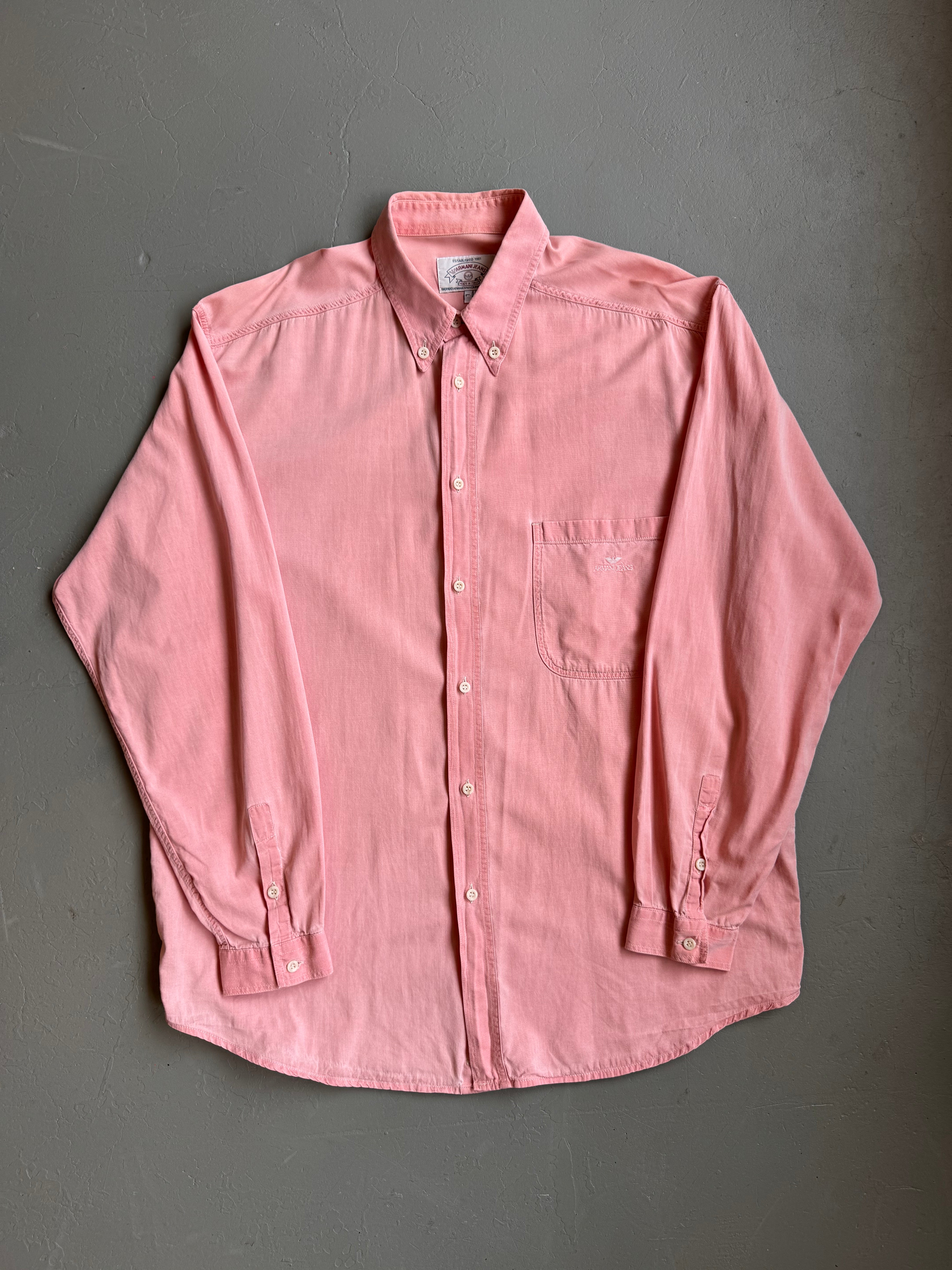 1980s Armani Jeans shirt pastel