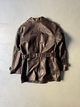 Load image into Gallery viewer, 1989 Aj heavy leather jacket brown
