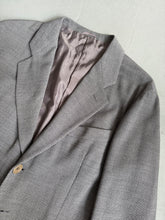 Load image into Gallery viewer, 1990s Giorgio Armani black label blazer light gray
