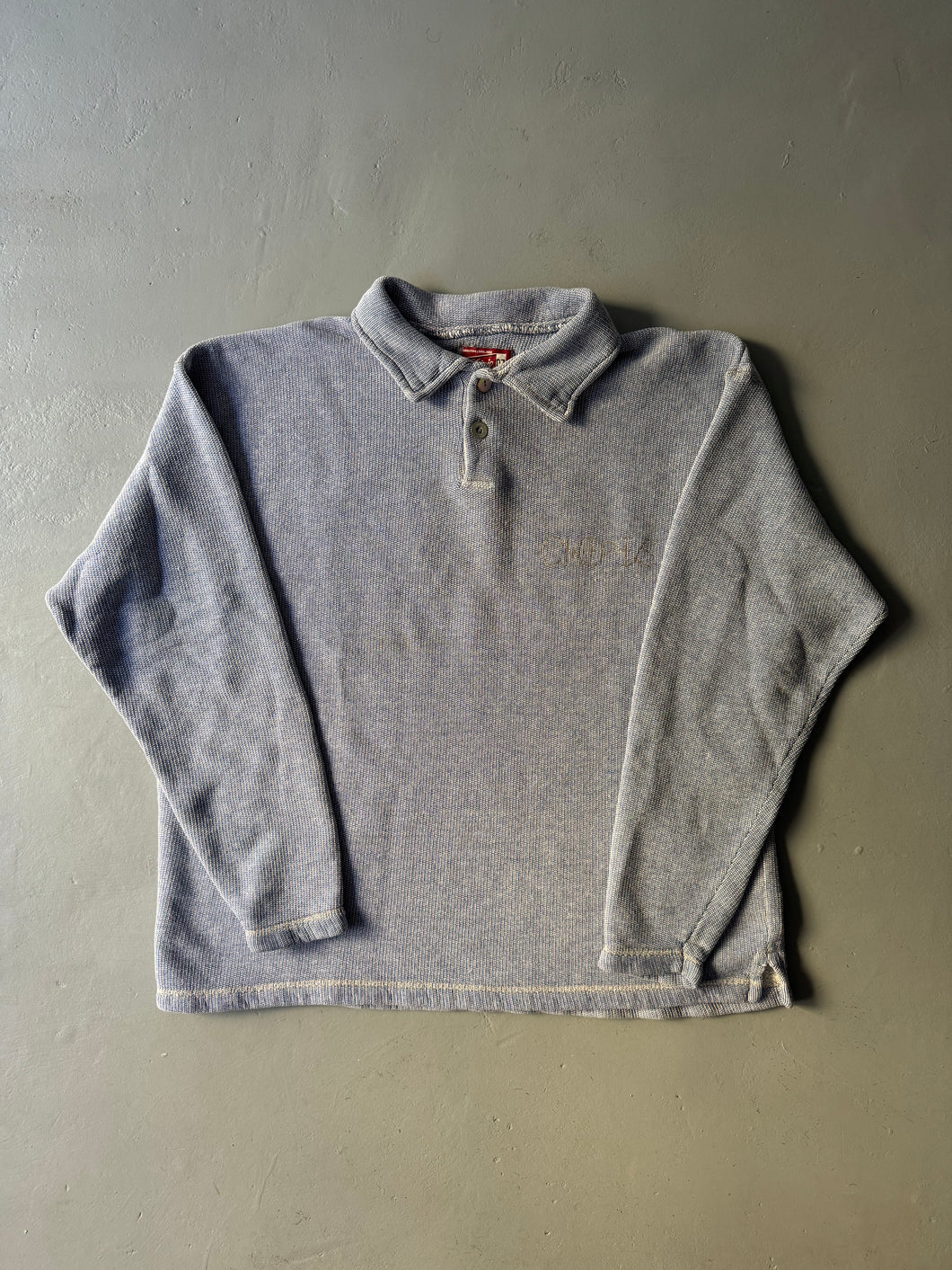 1990s Chipie polo sweater blue