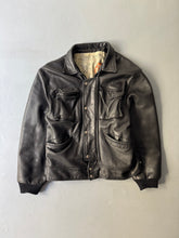 Load image into Gallery viewer, 1980s Chipie Jungle Adventure leather jacket black
