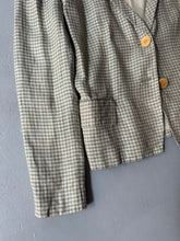 Load image into Gallery viewer, 1980s Giorgio Armani jacket green brown checked
