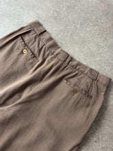 Load image into Gallery viewer, 1980s Giorgio Armani trousers brown black label
