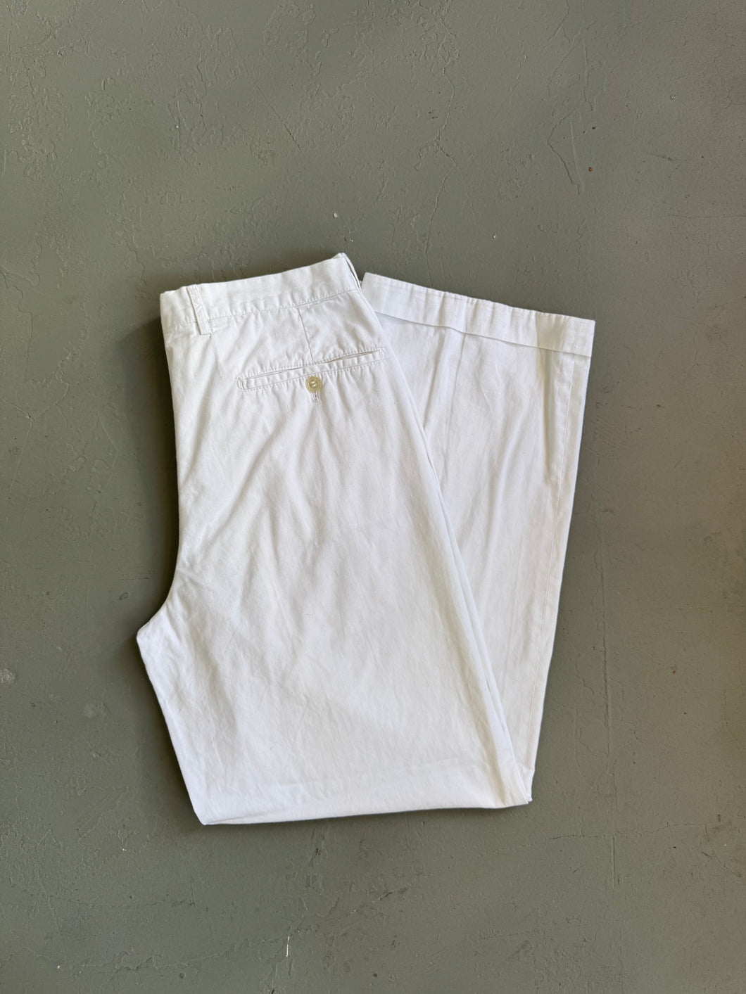 1980s Gianni Versace white cotton pants