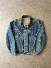 Load image into Gallery viewer, 1990s KENZO denim jacket telo mimetico collar
