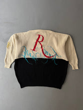 Load image into Gallery viewer, 1980s Gianfranco Ferre oversized wool jumper white / black
