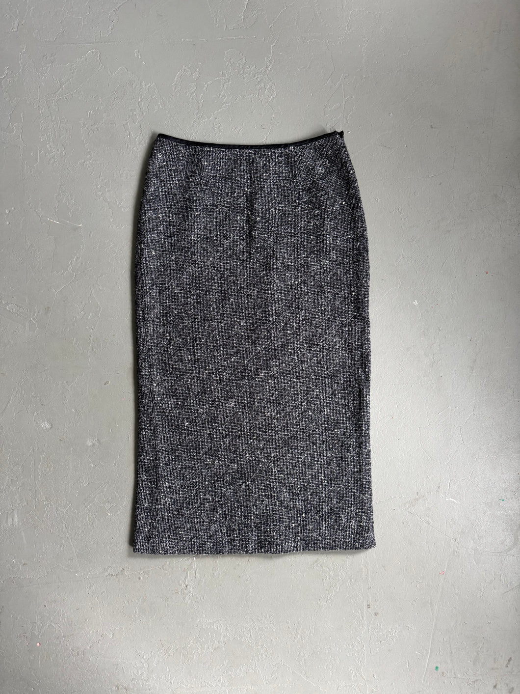1990s Dolce & Gabbana wool skirt gray