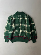 Load image into Gallery viewer, 1980s Emporio Armani shawl collar jumper green
